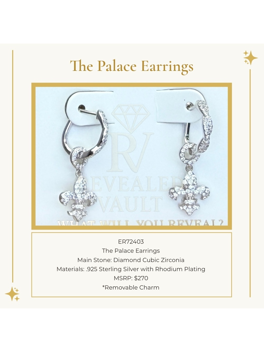 The Palace Earrings - Sterling Club